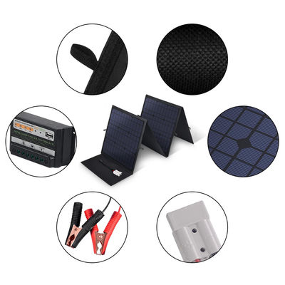 120 Watt wasserdichtes, auswärtig zusammenklappbares Solarpanel
