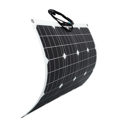 50 Watt halbflexibles Solarpanel für Fahrzeugboote mit höchster Effizienz und ETFE-Oberfläche