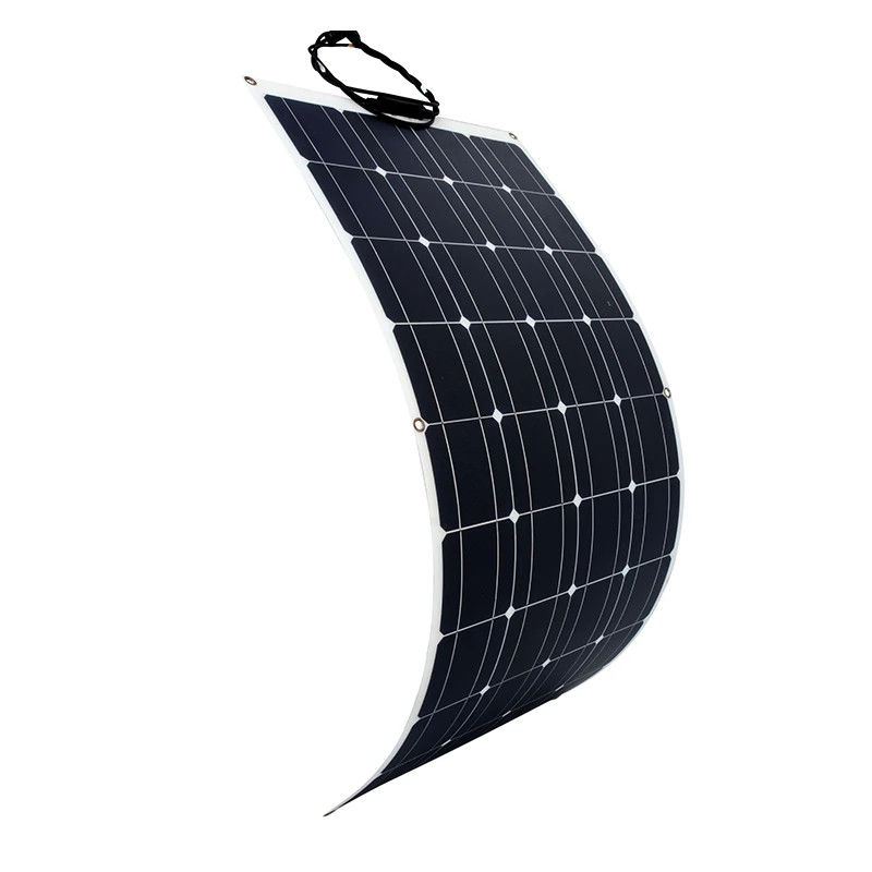 Leicht und einfach zu installieren 100w 12v halbflexibles Solarpanel für Autoboote